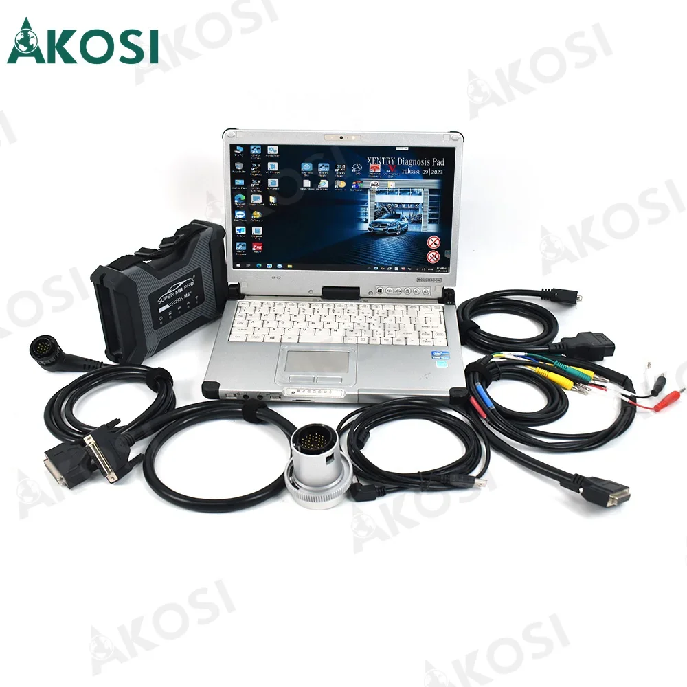 Super MB Pro M6+ Diagnosis Tool Full Package for Benz Car and Truck DOIP Diagnostic Tool+CFC2 laptop