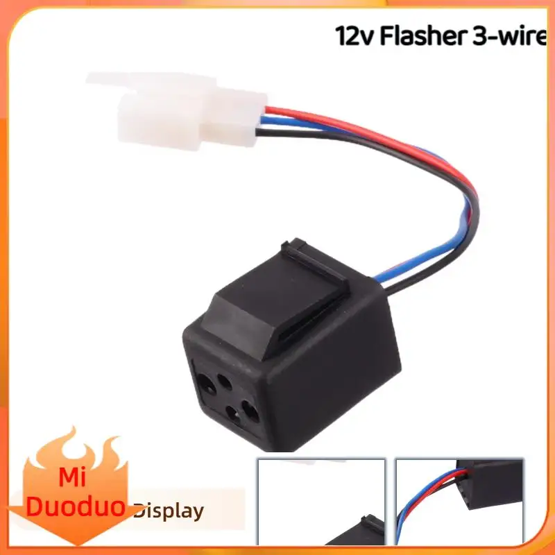NewElectric bicycle 12V LED Blinking Relay Turn Signal Flasher Three-wire 12V Blinking Led Lights Relay With Beep E-bike parts
