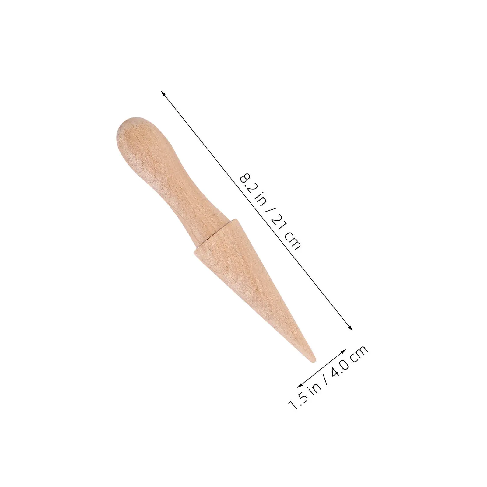 3Pcs Food Safe Beech Wood Cone Roller for Waffle Cones Egg Rolls Pizzelle Krumkake Homemade Dessert Making Tool Multi Purpose