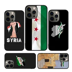 Flag Syrian Revolution Phone Case Cover For iPhone 16 15 14 plus XS XR 11 12 mini 13 pro max coque Shell Fundas