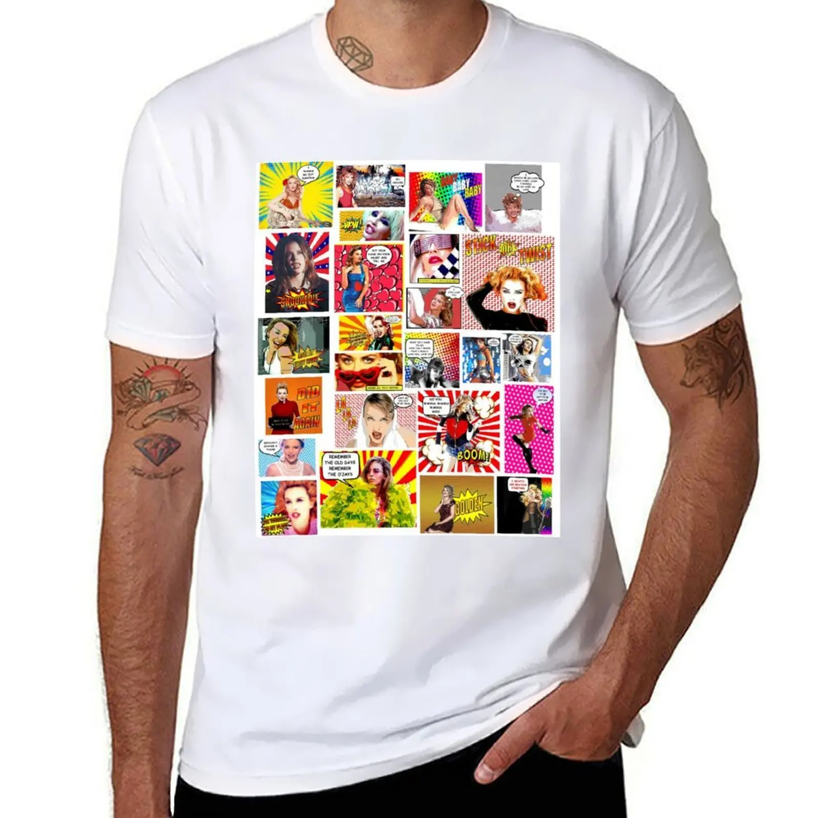 

Kylie Minogue.....Even MORE POW Wow K35 T-Shirt t shirt man designer man t shirts high quality luxury brand T-Shirt