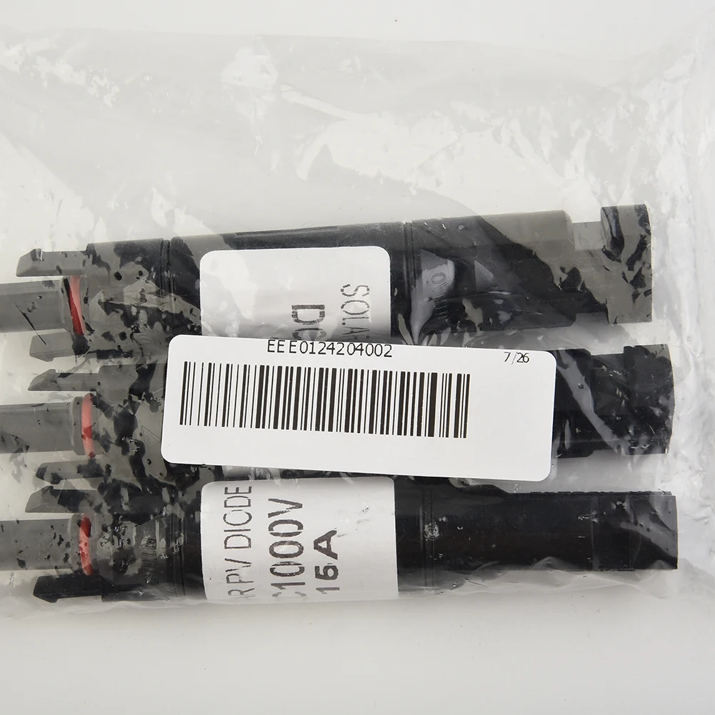 IP67 Rated Solar Panel Cable Diode Connector 3 Pack Compatible with 10 12 14 AWG Cables and 2.5mm2 4mm2 6mm2 Wiring