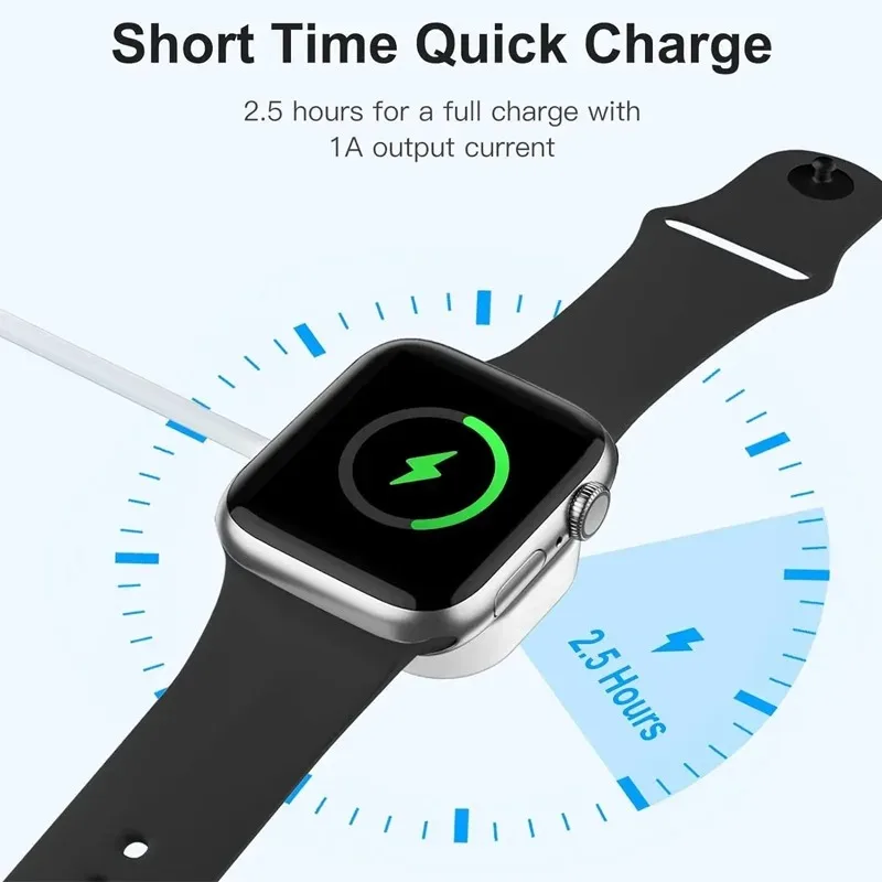 

Магнитное зарядное устройство для Iwatch, зарядный кабель, портативная магнитная беспроводная зарядка для Iwatch Ultra2 Series 8/7/6/Se/Se/5/4/3/2