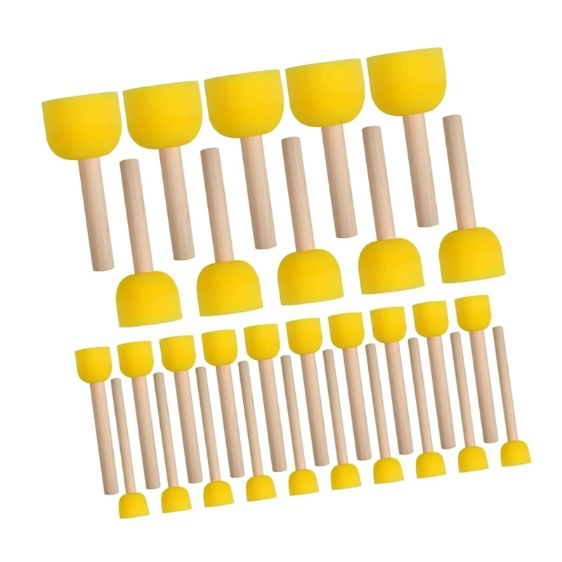  Soft Foam Stamp And Sponge Brushes Children Art Painting Set For Card Making Watercolor Painting Classroom Art Project