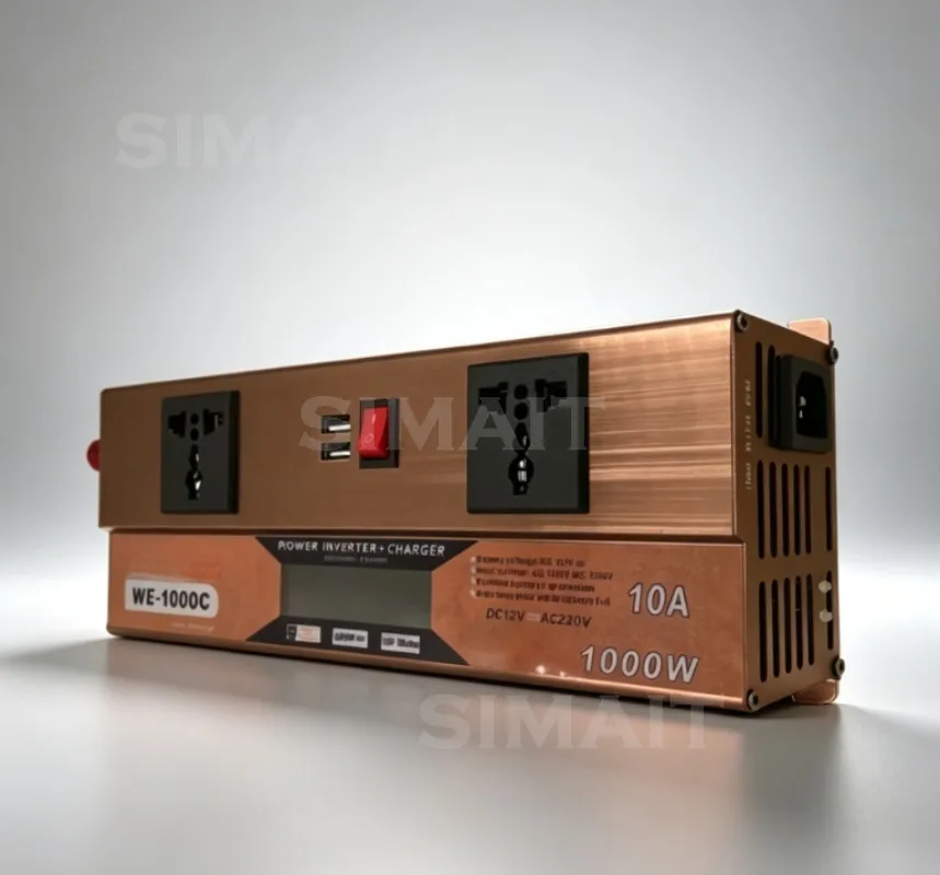 12V to 220V Multi-Functional Inverter Charger All-in-One w/ UPS, Pure Sine Wave for RV/Solar
