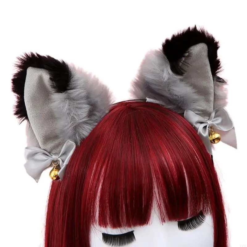 

X4YC Girls for Cat Ears Furry Cosplay Dong Murs Headwear с колокольчиками прекрасный доступ к волосам