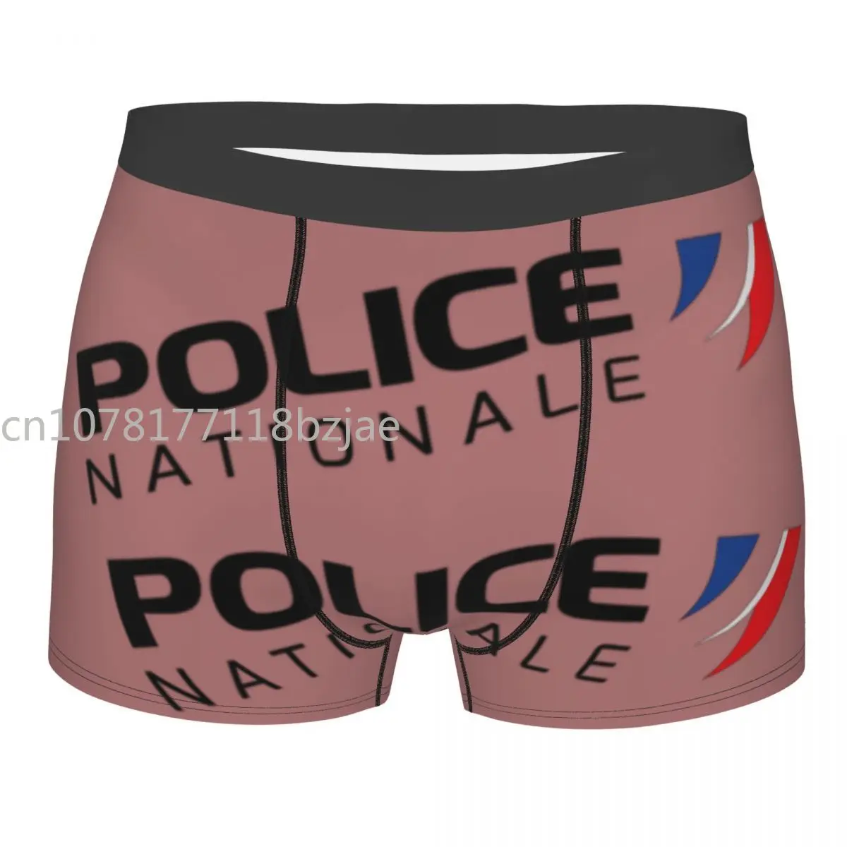 Slip Boxer da uomo della polizia nazionale francese mutande Idea regalo di alta qualità altamente traspirante