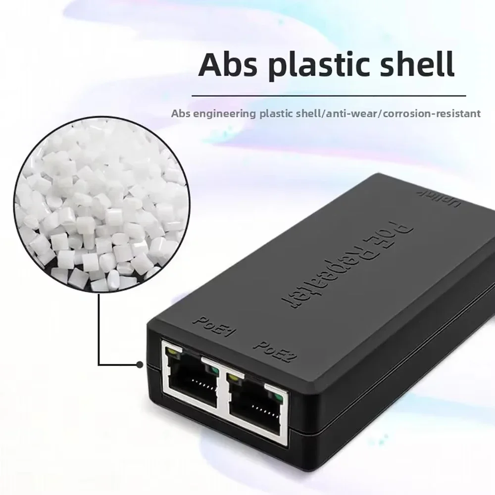 1 إلى 2 PoE موسع شبكة إشارة 2 منفذ POE مكرر لمنفذ IP نقل موسع محول إيثرنت لكاميرا تبديل POE
