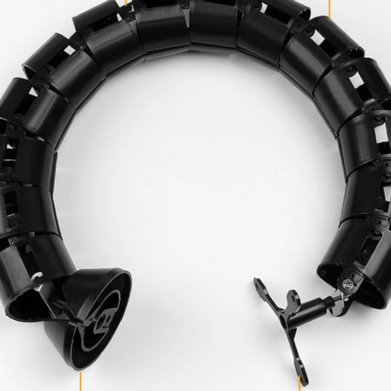 Kabelmanagement-Set, höhenverstellbare Schreibtisch-Aufbewahrungsbox mit vier Eingängen und rundem Kabel