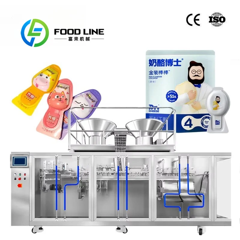 Premade Bag Filling Sealing Machine Dual Sealing Heads Improve Output For High Order Volume Snack And Condiment Manufacturing