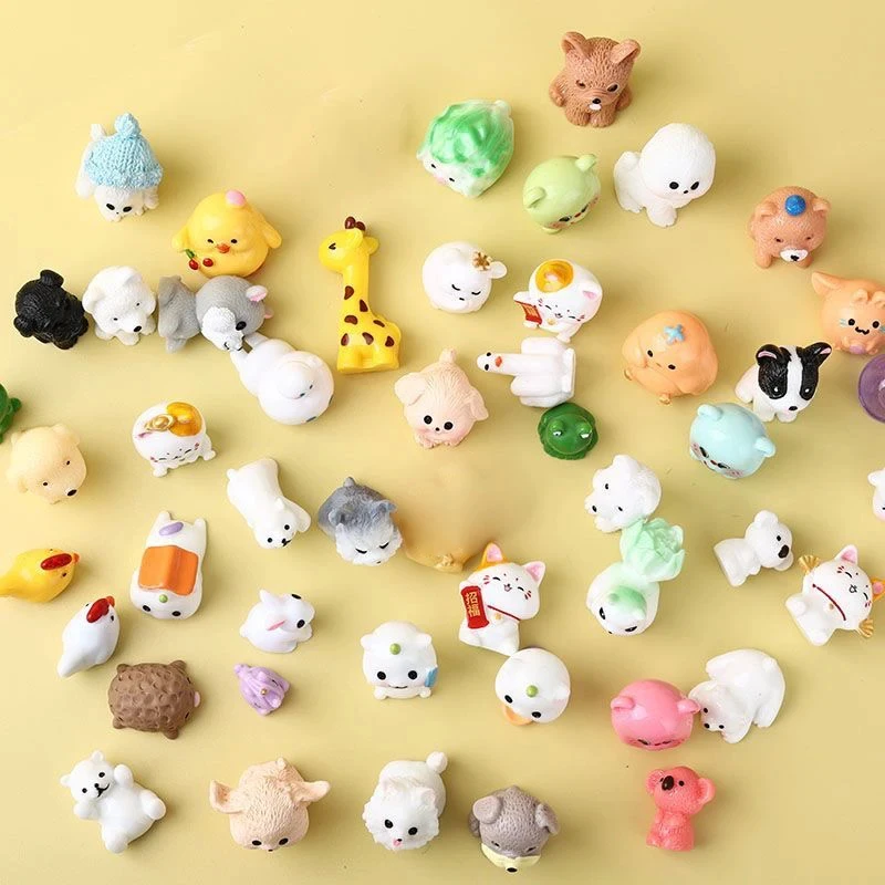 5/10/50/100pcs Resin Animal Blind Box Mini Home Desktop Accessory Model Creative Garden Night Light Viewing Platform Statue Gift