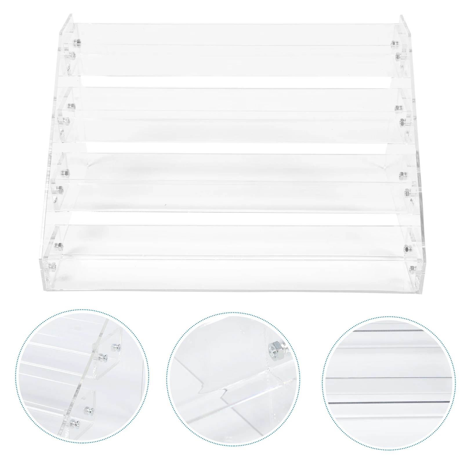 

Cigarette Display Rack 4 Layers Clear Acrylic Showcase Safe Modern Simple Design Practical Great Storage Shelf