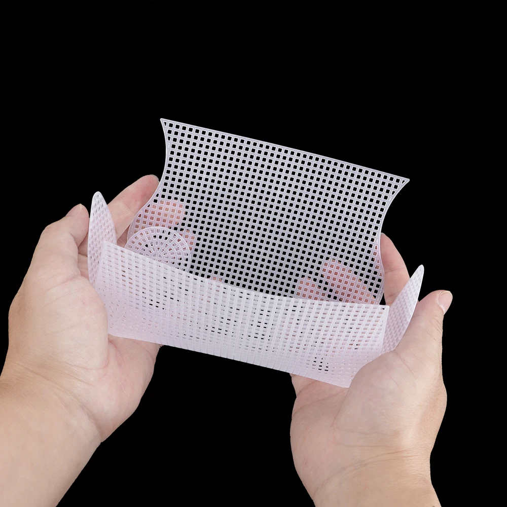 3Pcs Durable White Plastic Mesh Sheets, DIY Handmade Bags and Crafts, Liner Bag Material, Mini Wallet Making,Crochet Accessories view 6
