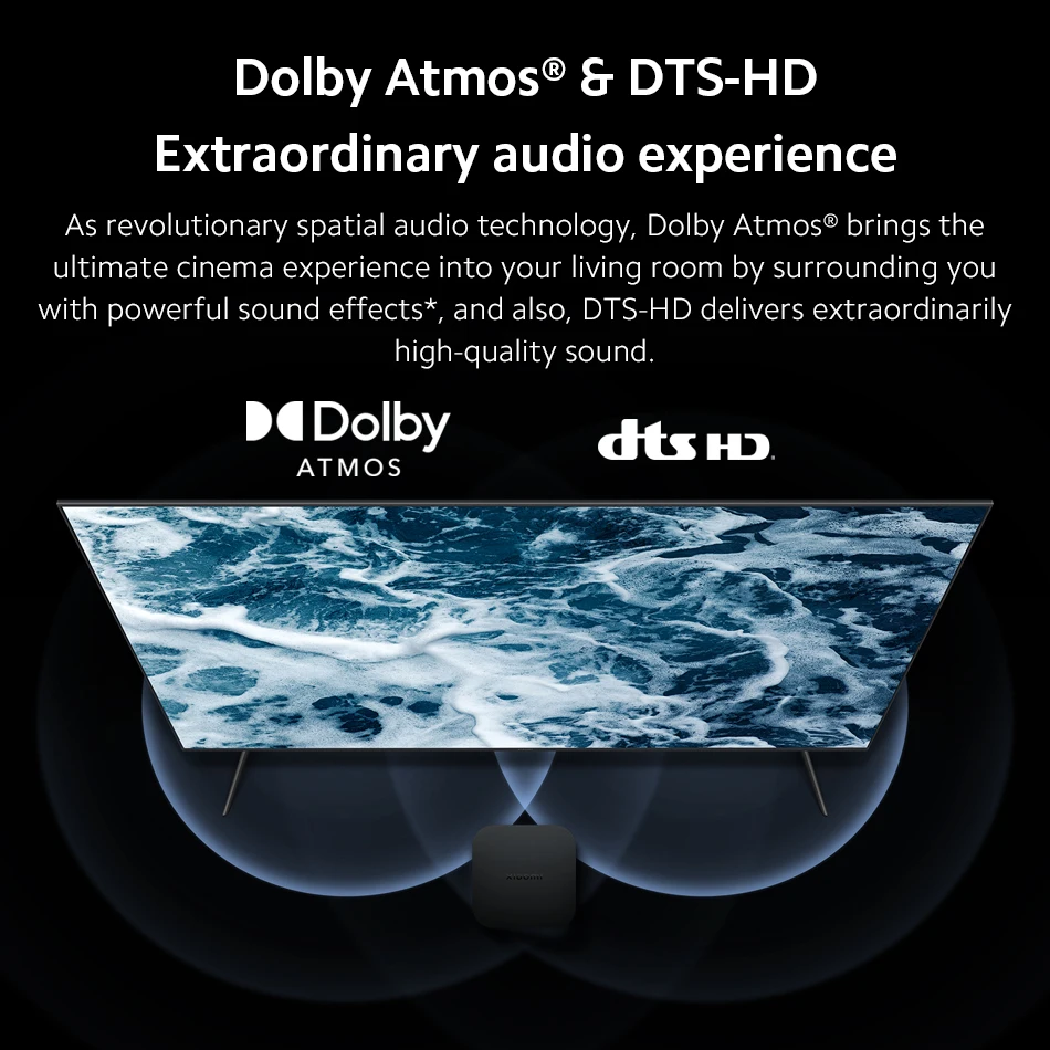 Xiaomi Mi TV Box S 2. Generation Global Version Smart TV Box Media Player 4K Ultra HD BT5.2 2GB 8GB Android Google TV Google Assistant