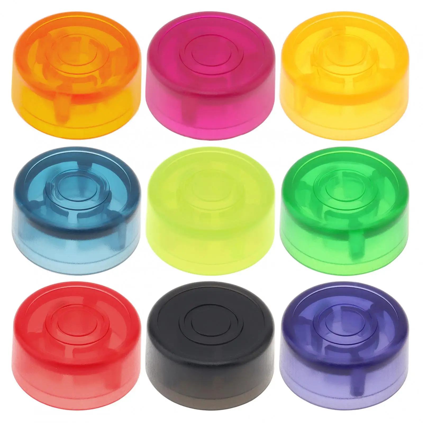 1 peça de plástico leve pedal efeito guitarra pedal interruptor pé tampa proteção, pedal colorido pé prego boné