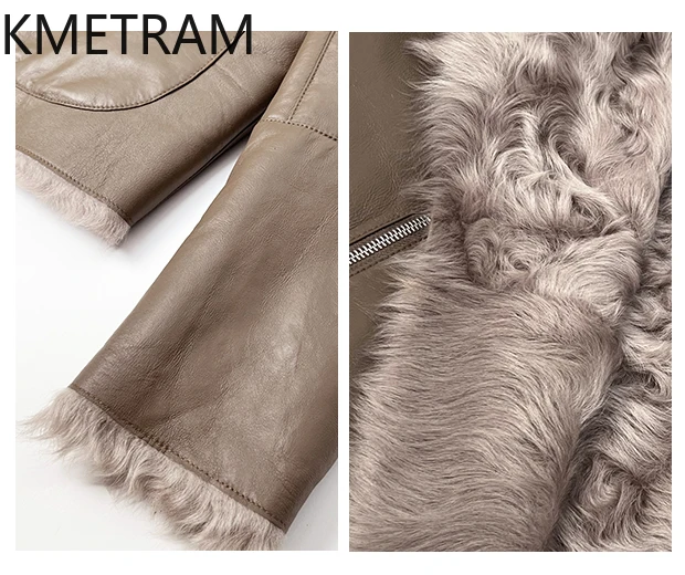 سترة من صوف الغنم الطبيعي مزدوجة الوجه من الفرو معطف نسائي فاخر قصير من الفرو الحقيقي 2025 سترات شتوية من الجلد ملابس نسائية شوروبا