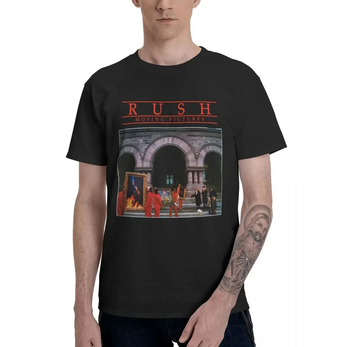 Rush T-shirt 100% Cotton Fashion  Crewneck Men's Short Sleeve High Quality Printed European Size XS-5XL Tee Shirt
