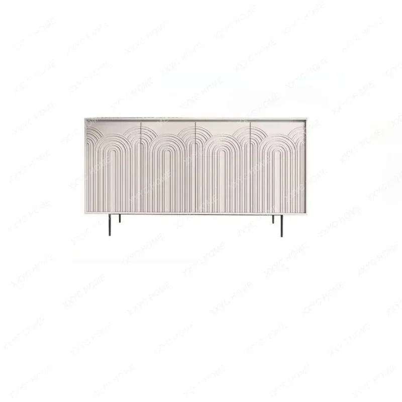 JJJJNordic Simple Modern Dining Side Cabinet Paint Entrance Shoe Cabinet Fashionable And Simple Home