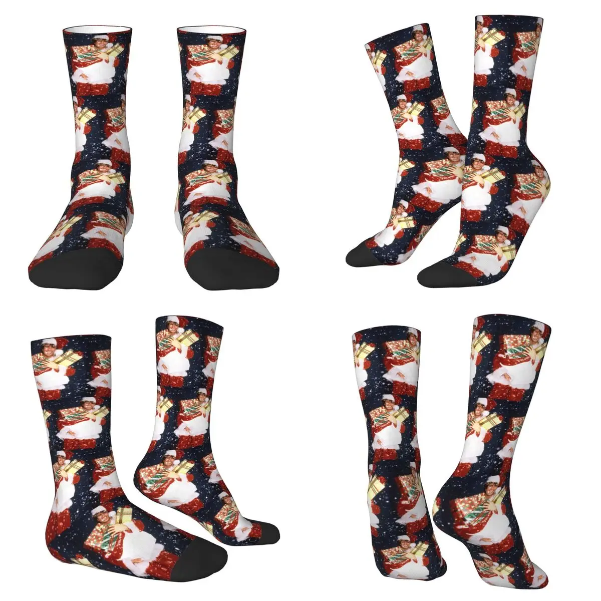 

Последние рождественские носки Harajuku, высококачественные чулки, всесезонные длинные носки, аксессуары для мужчин и женщин, подарок на день рождения