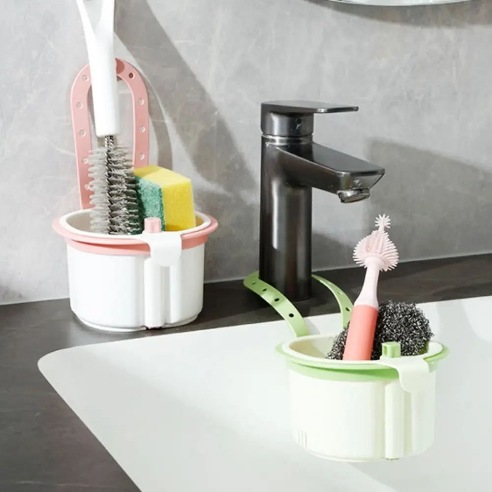 

Creative Sink Hanging Strainer Basket Punch-free Openable Bottom Cover Food Residue Separator Detachable Quickly Drain