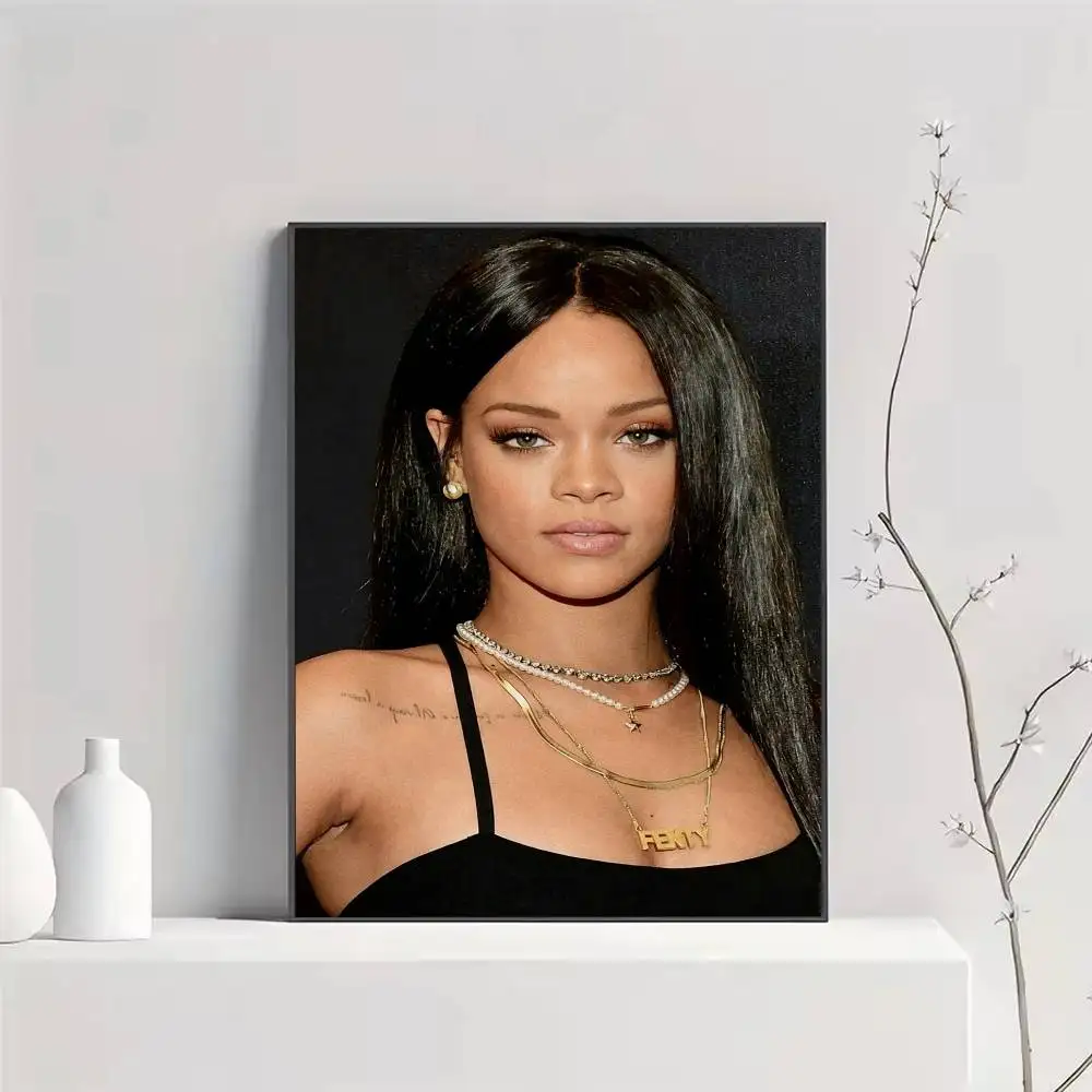 Hot singer R-Rihannas Poster HD Quality Wall Art Retro Posters For Home Room Wall Decor Self Adhesive