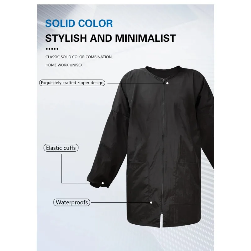 Jubah Potongan Rambut Dewasa Dapat Disesuaikan Tahan Air Jubah Tukang Cukur Penutup Jepret untuk Salon Penataan Pewarnaan Rambut Menggunakan Alat Penata Rambut Tahan Lama