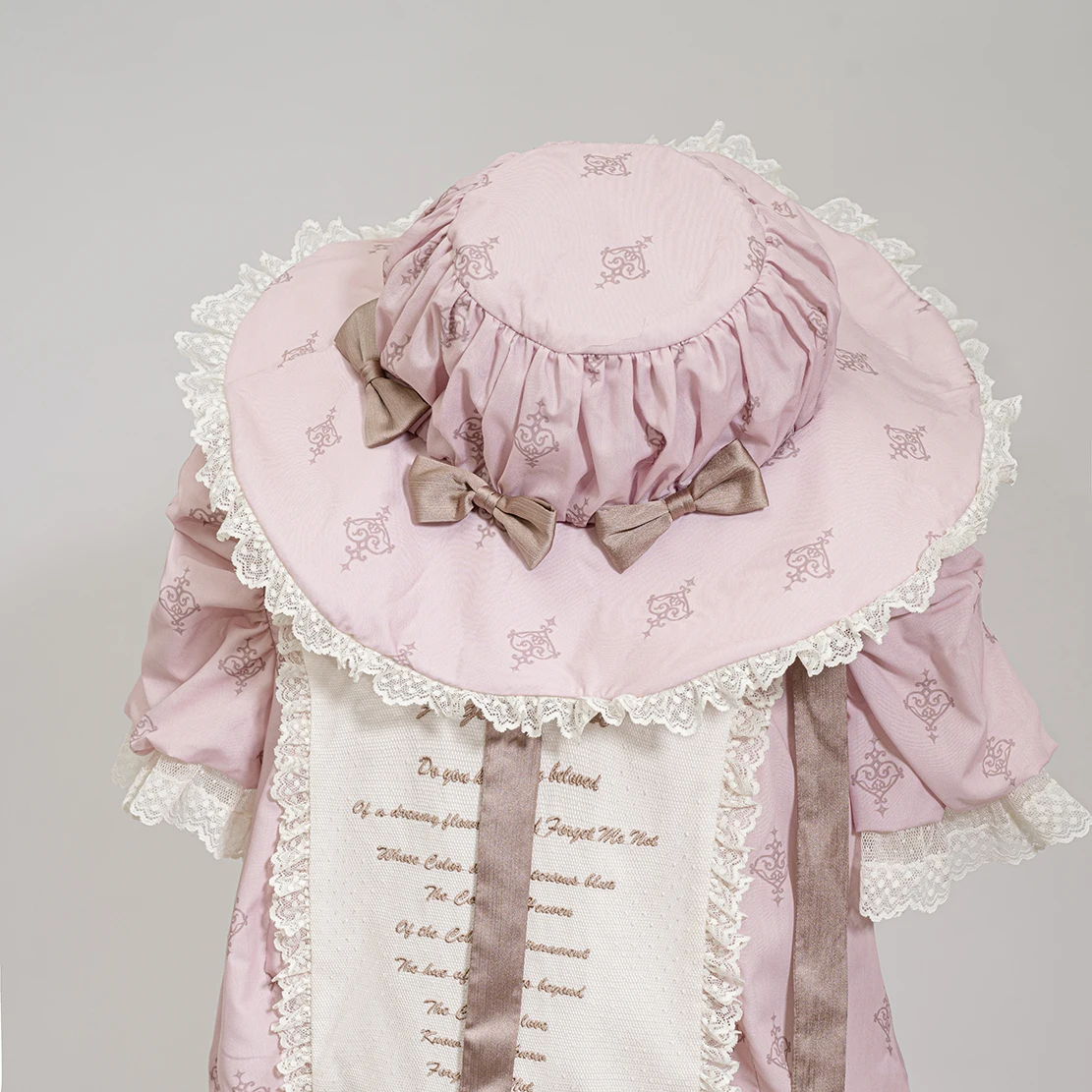 MAGOGO Cute Women Lolita Bonnet Vintage Victorian Bow Lace Hats Lolita Cosplay Accessories