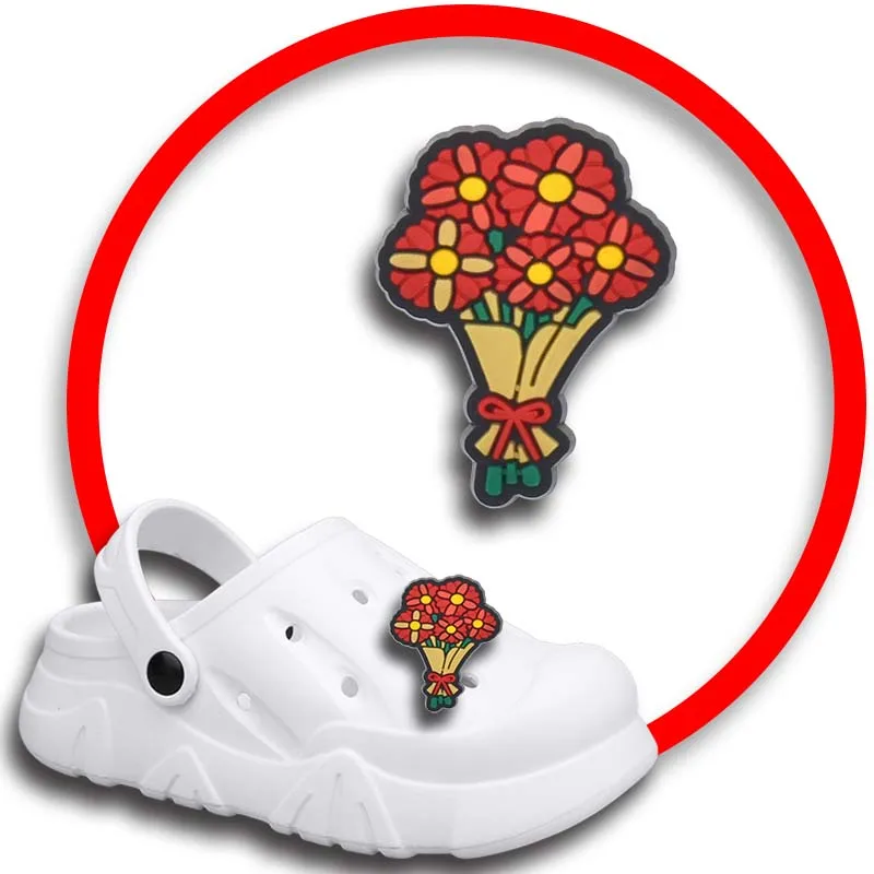 Dijes de zapatos de campo para sandalias de cocodrilo, alfileres de zuecos, accesorios de decoraciones de zapatos, insignias para hombres, niñas y niños