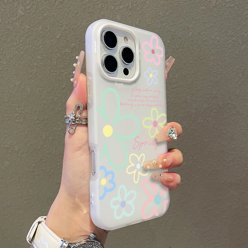 Candy Color Pattern Phone Case For Samsung Galaxy S26 S21 S22 Ultra Plus S25 S24 S23 FE A56 A55 A53 A54 A36 Spring Flower Cover view 6