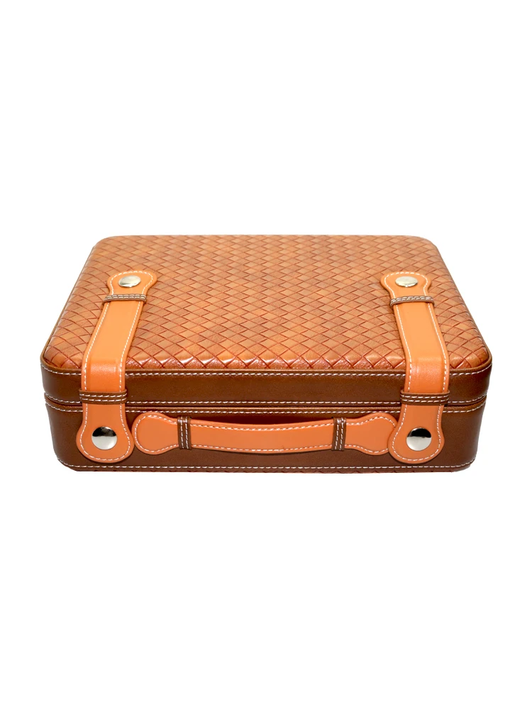 Cigar Box Portable Cigar Humidor Cedar Cigarette Box Travel Large Capacity Leather Box Pipas Fumar Hierba  Smoke Accesoires