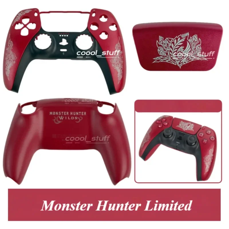 Monster Hunter Wilds PS5 Limited Controller Replacement Case DualSense Replacement Shell
