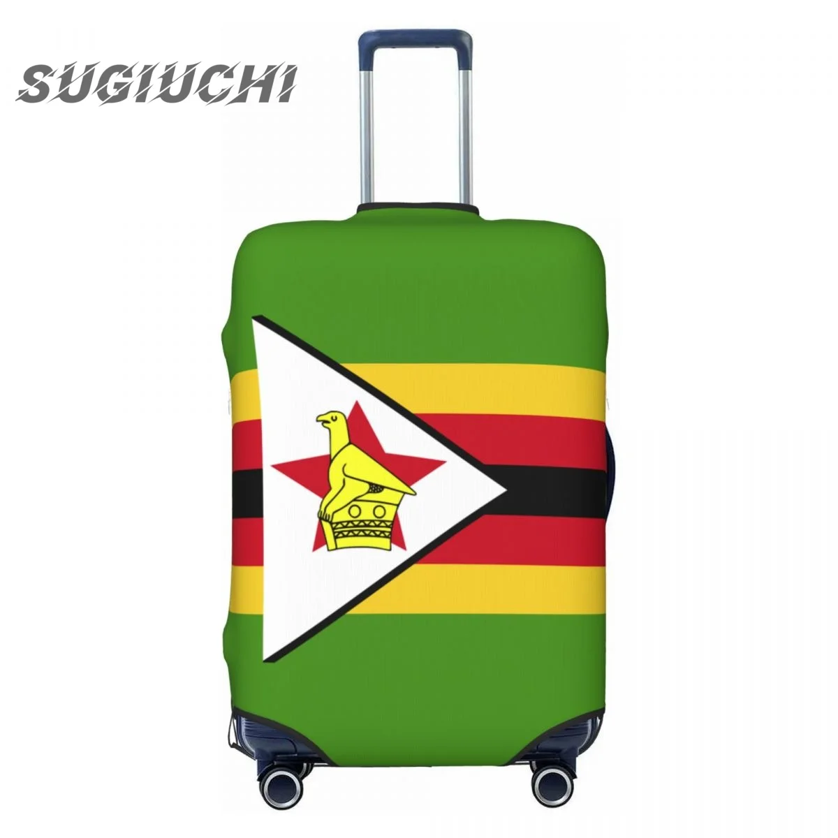 

Zimbabwe Country Flag Luggage Cover Suitcase Travel Accessories Printed Elastic Dust Cover Bag Trolley Case Protective