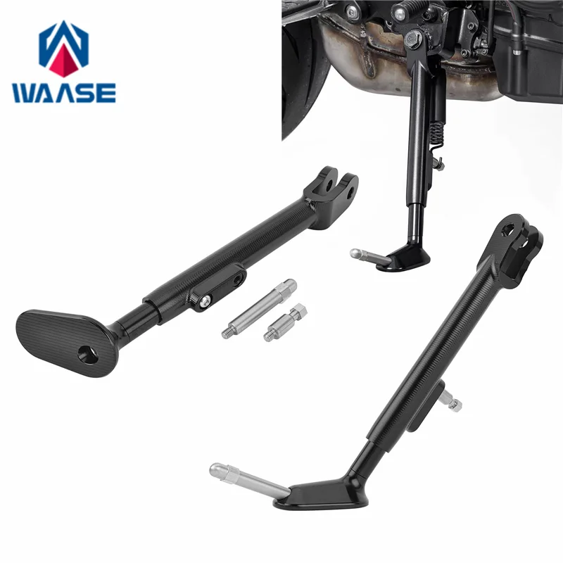 waase For Yamaha MT-07 MT07 V4 2025 2026 Adjustable Kickstand Foot Side stand Support