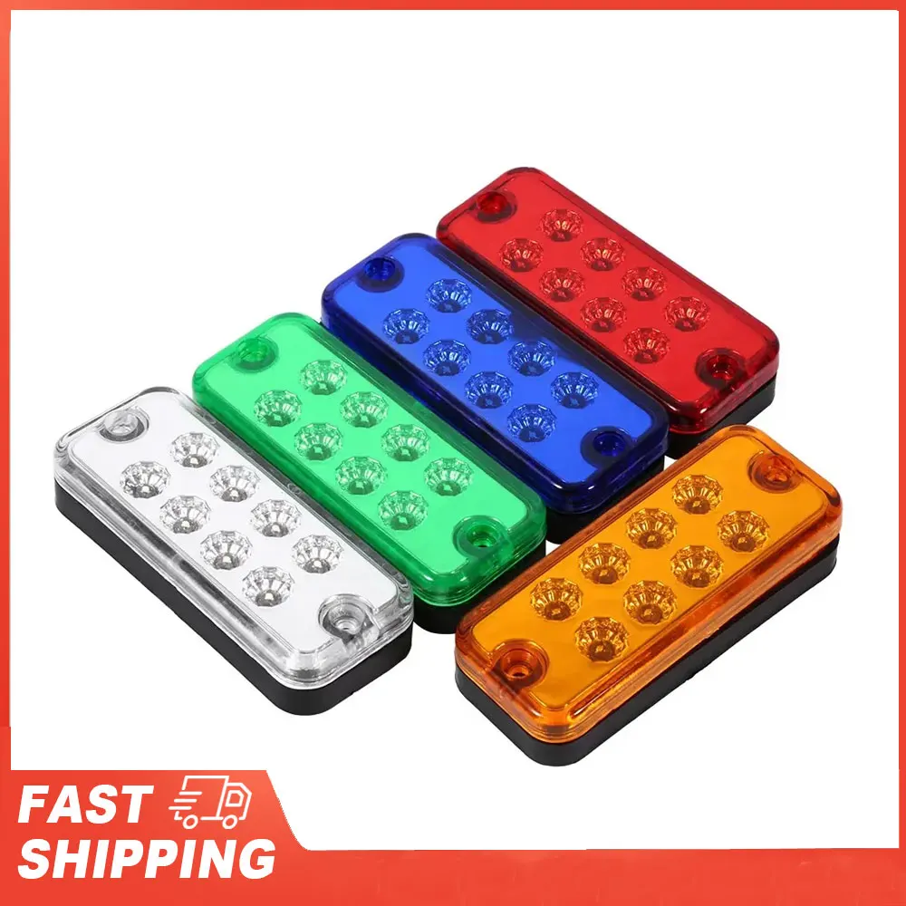 

6PCS/set Clearance Side Marker Lamp Side Marker Light Lamp 8 LED Clearance Side Marker Light Indicator Lamp Truck Trailer Lorry