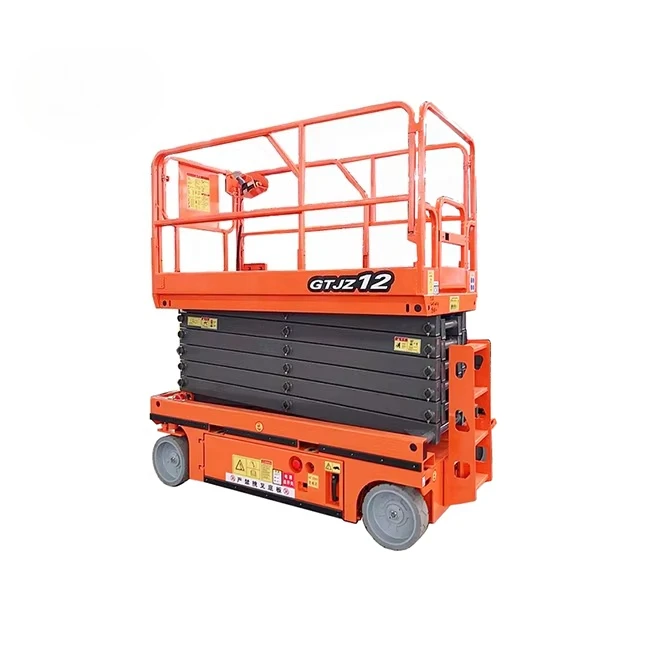Customize energy - Saving 4-12M Scissor Lift Table Portable Outdoor Scissor Lift 12 Meter for Warehouse