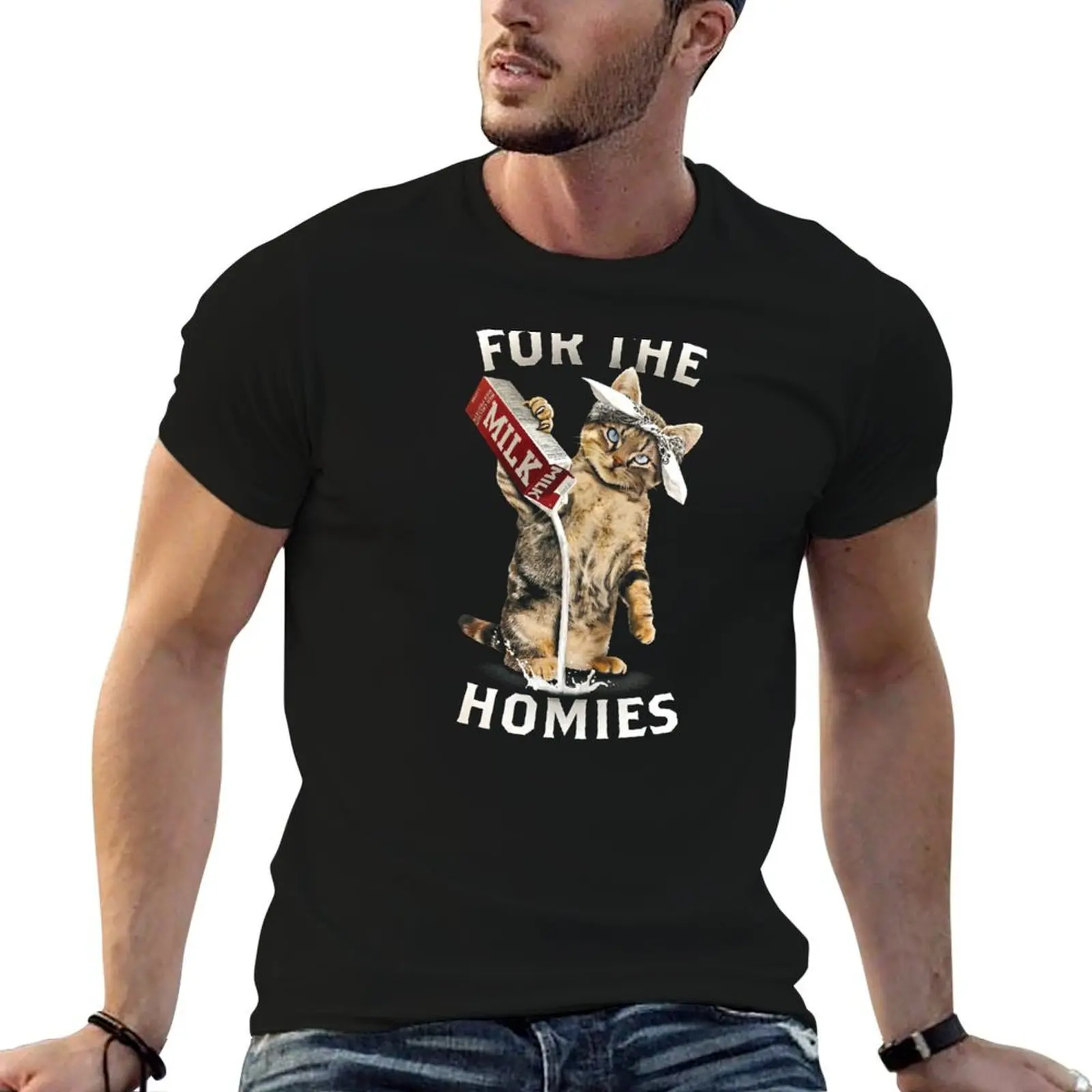 

For The Homies T-Shirt man t shirts for men t shirts cotton 100% T-Shirt