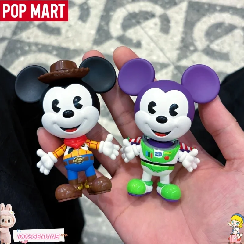 POPMART Disney Mickey Remixed Mickey Meets Pixar Series Caja Sorpresa Bolsa Misteriosa Juguetes Originales Muñeca Figura de Anime Adorable Adornos Regalo