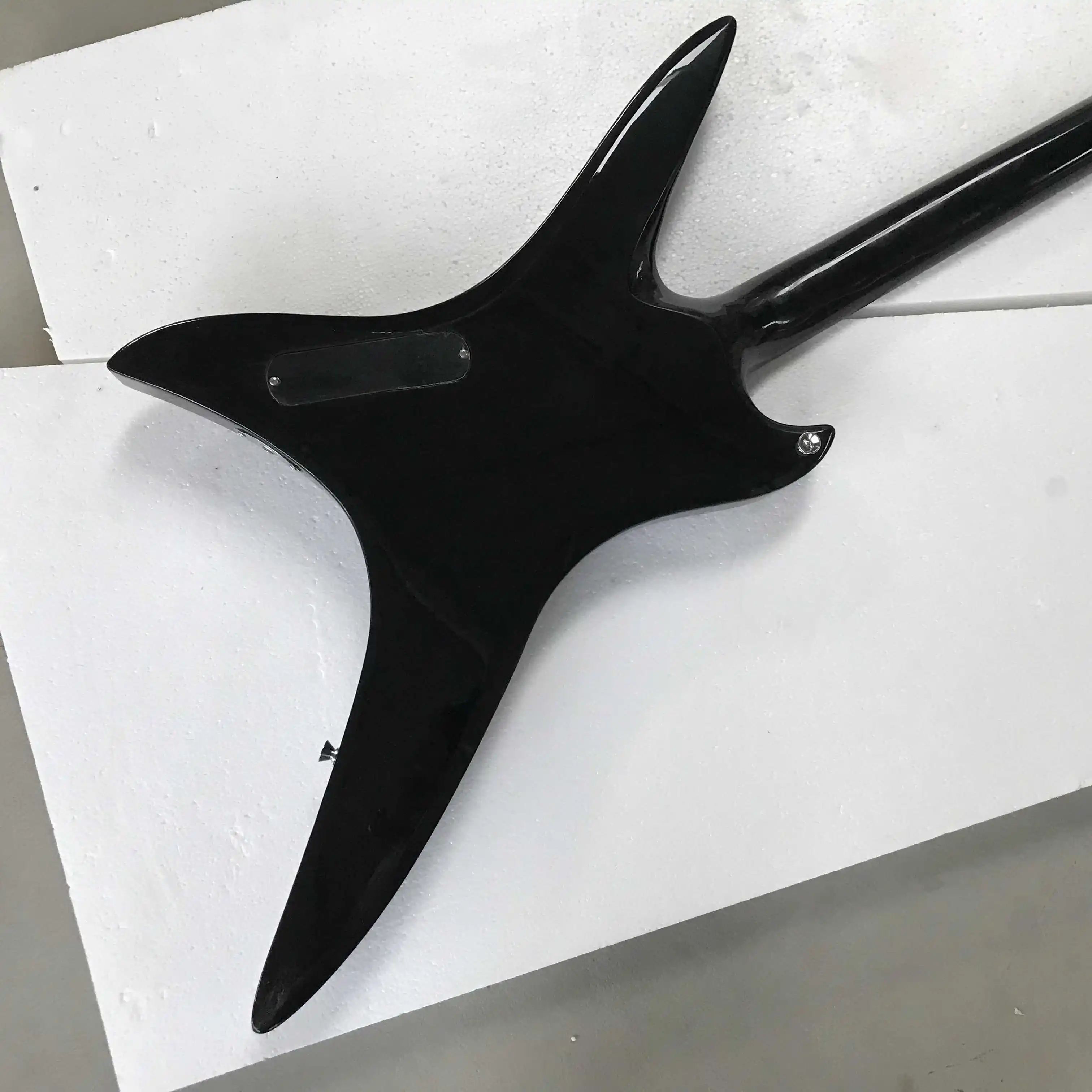 Free shipping,Black , special-shaped, white decoration, electric guitar,2022 new pop, high-end custom