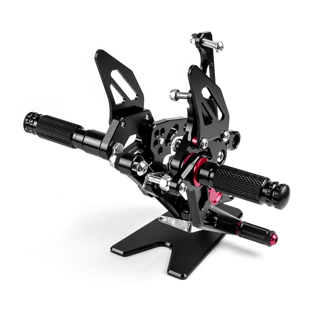 مساند قدم قابلة للتعديل باستخدام الحاسب الآلي أوتاد قدم رايدر مجموعة خلفية من الألومنيوم لهوندا CBR1000RR 2008 2009 2010 2011 2012 2013 2014