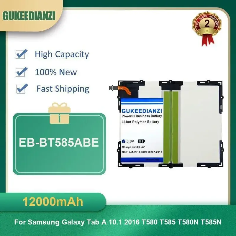 

12000mAh EB-BT585ABE Tablet Battery For Samsung Galaxy Tab A 10.1 2016 T580 T585 T580N T585N High Capacity