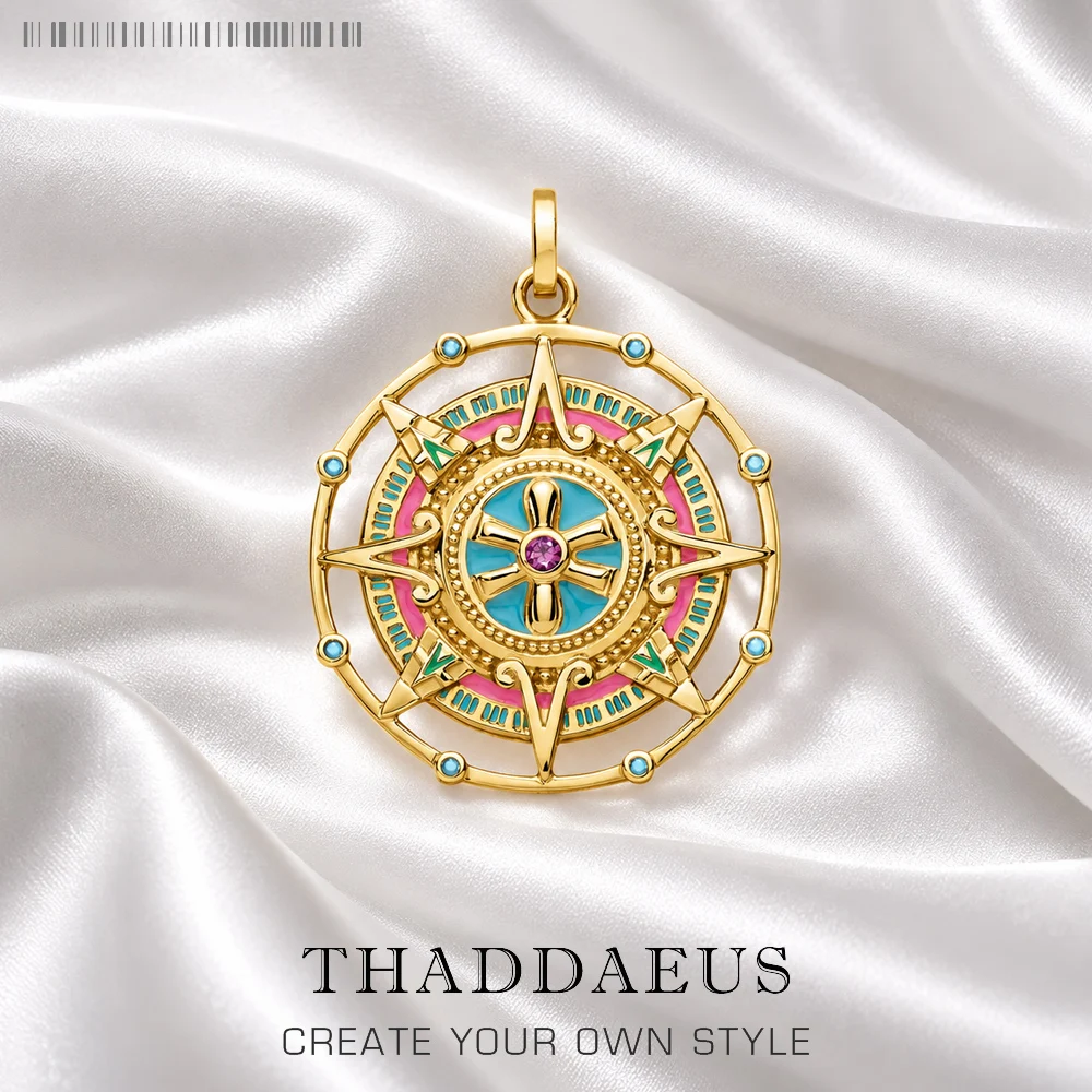 Pendant Magic Aztec Amulet Summer Brand New Golden Jewelry Ethnic Pure 925 Sterling Silver Powerful Gift For Women Men