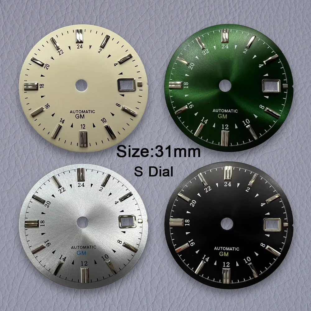 

31mm G S Logo GMT Dial With Sun Pattern Grand S Dial Suitable For NH34 Movement High Quality Watch Accessories