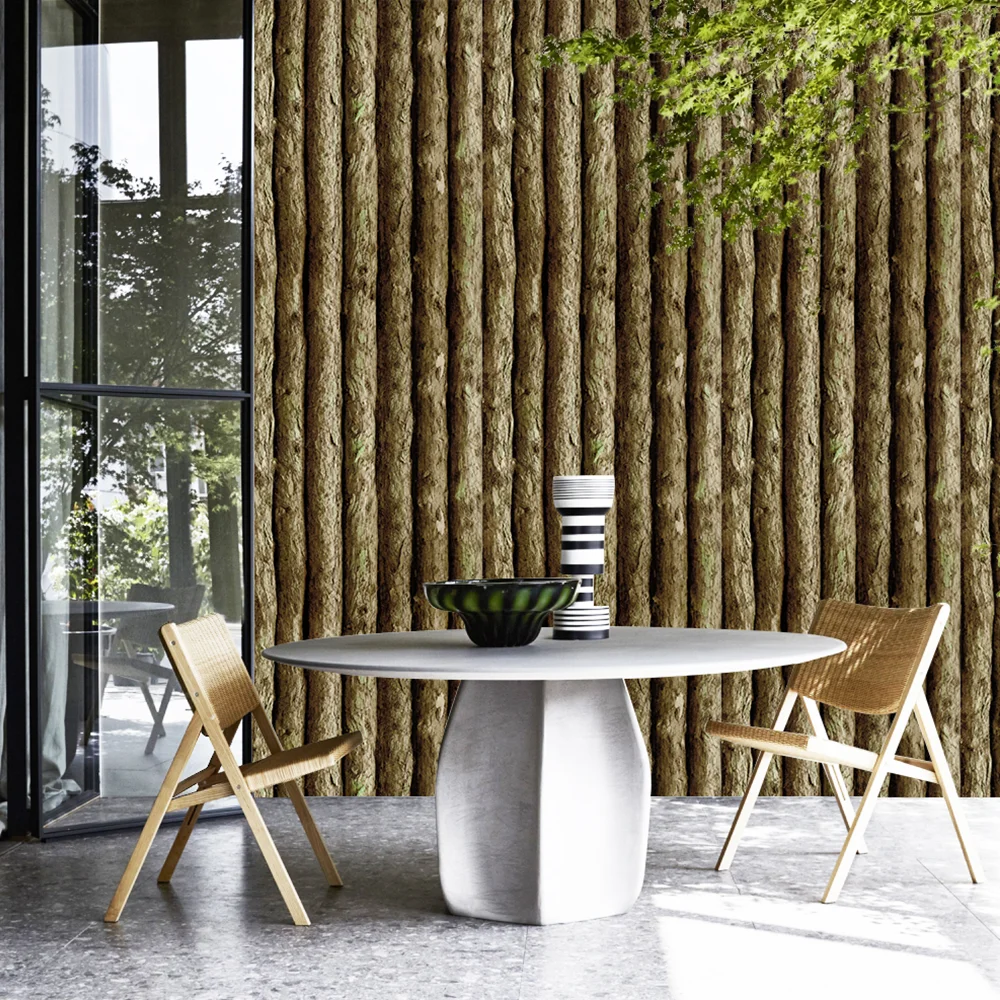 Wood Grain Wallpaper Faux Wood Textured Self Adhesive Film Panel Vinyl Wallpaper for Furniture Desk Cabinets Drawers Liner