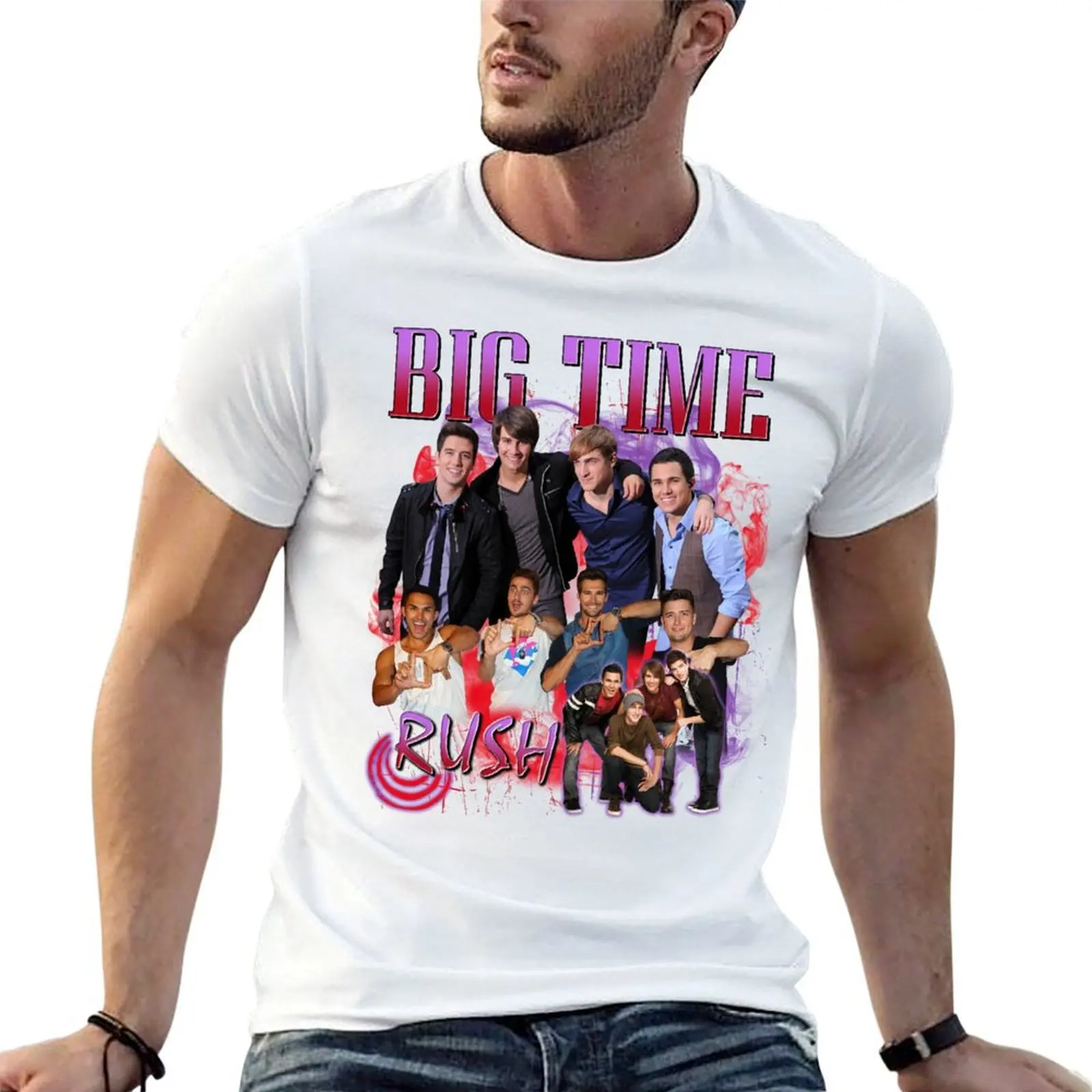Camiseta Big Time Rush Forever Tour 2022 para fanáticos de Big Time Rush, camisetas divertidas para hombre, camisetas divertidas de algodón, camiseta esencial