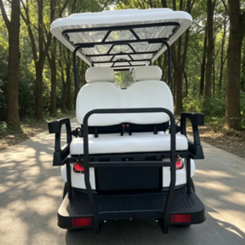 High Quality Large Capacity Lithium Battery Electric Golf Cart Low Speed Off-Road Vehicle 14 Inch Tire Seat With Headrest Bumper