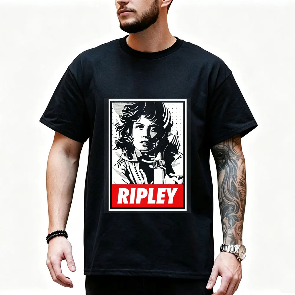 ELLEN RIPLEY Alien Movie Graphic T‑Shirt Vintage Sci‑Fi Horror Xenomorph Print Tee Unisex Short Sleeve Casual Streetwear S-6XL
