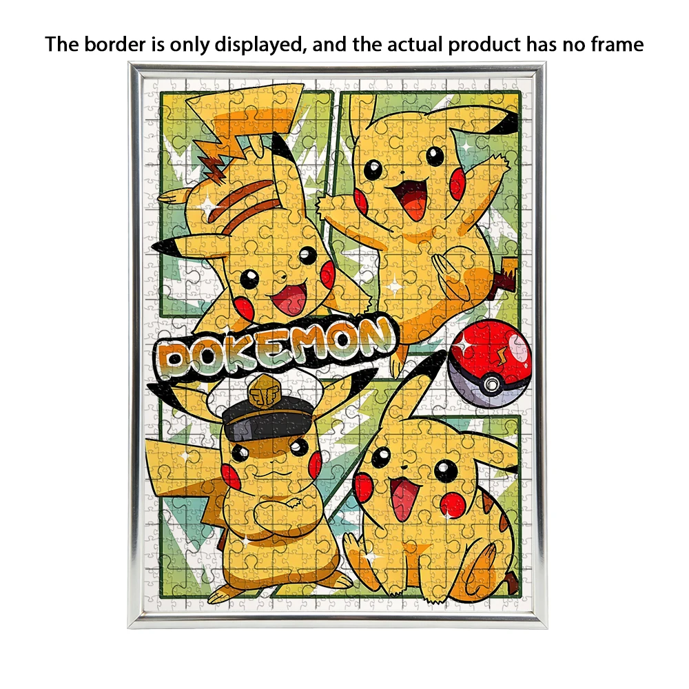 Pokemon Pikachu Wooden Puzzle Game - Choose from 108/200/300/500/1000 Pieces Various Difficulty Levels