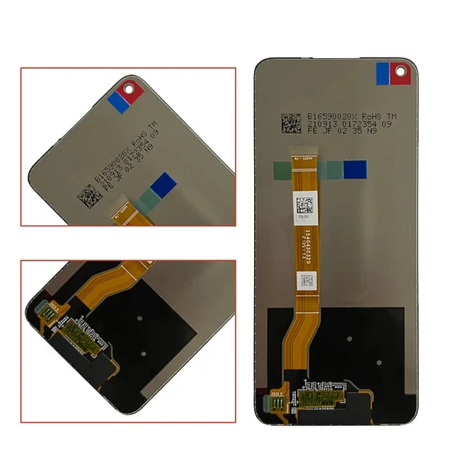 100% Tested LCD For Realme 9i RMX3491 LCD Display Touch Screen Replacement Digitizer Assembly For OPPO Realme 9i With Frame