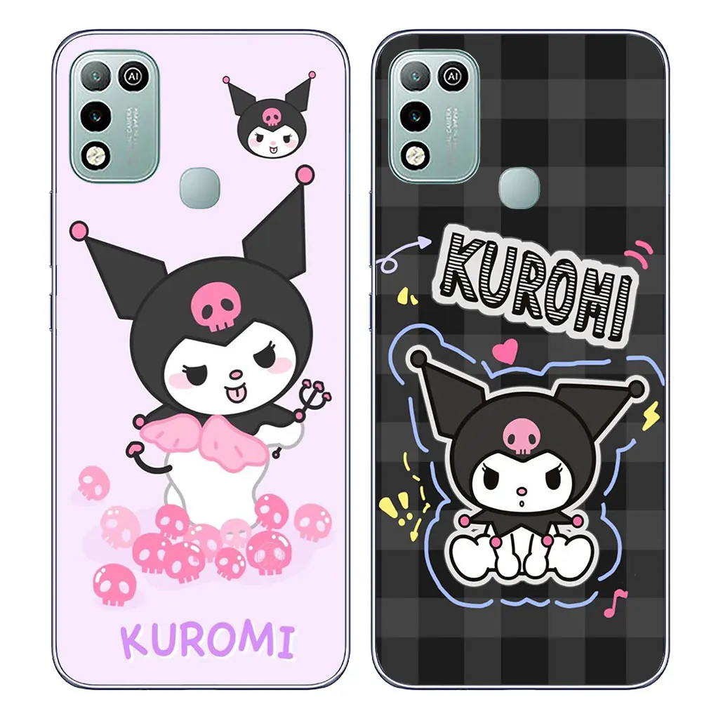 Girl Fashion Cute Kuromi Phone Cover Case for Samsung Galaxy A04 A05 A14 A15 A23 A34 A35 A54 A55 M23 M33 M52 M53 M31 M51 A25