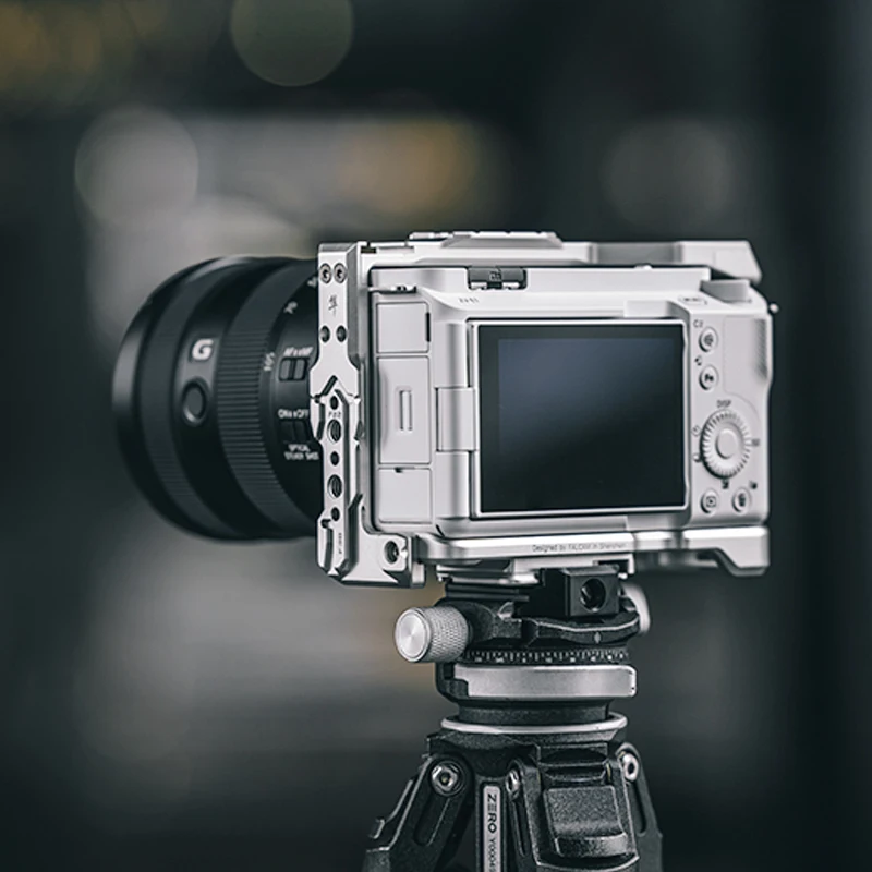 Ulanzi falcam V2กรงกล้องแบบปลดได้อย่างรวดเร็วและ F38 & F50สำหรับ ZV-E1โซนี่ที่มีร่องระบายความร้อนด้วยด้าย Arri 1/4นิ้วสำหรับแฟลชวิดีโอไมค์